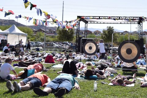 OM FEST Yoga Meditation Festival 2019 on The Lawn at Downtown Summerlin® Gong Bath