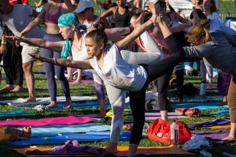 OM FEST Yoga Meditation Festival 2019 on The Lawn at Downtown Summerlin® Hatha Yoga